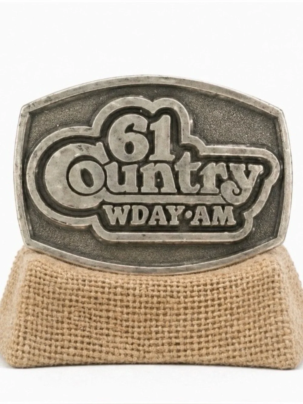 Vintage 61 Country WDAF AM Belt Buckle